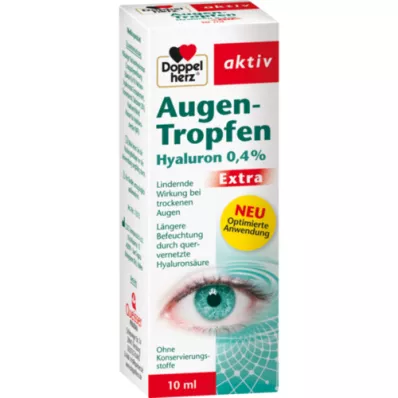 DOPPELHERZ Krople do oczu Hyaluron 0,4% Extra, 10 ml