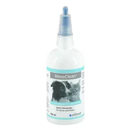 HEXOCLEAN Kwaśny środek do czyszczenia uszu dla psów i kotów, 150 ml