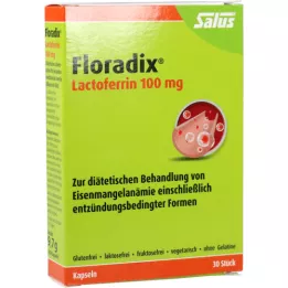 FLORADIX Laktoferyna 100 mg w kapsułkach, 30 kapsułek
