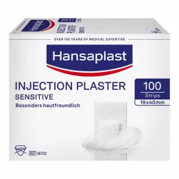HANSAPLAST Czułe plastry iniekcyjne 1,9x4 cm, 100 szt