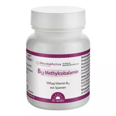 B12 METHYLCOBALAMIN Pastylki do ssania Dr.Jacobs, 60 szt B12 METHYLCOBALAMIN Pastylki do ssania Dr.Jacobs, 60 szt