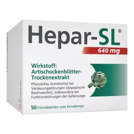 HEPAR-SL Tabletki powlekane 640 mg, 50 szt