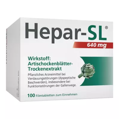 HEPAR-SL Tabletki powlekane 640 mg, 100 szt HEPAR-SL Tabletki powlekane 640 mg, 100 szt