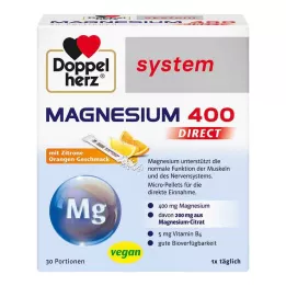 DOPPELHERZ Magnesium 400 DIRECT system Pellets, 30 szt