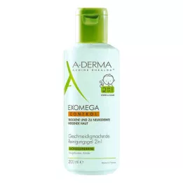 A-DERMA EXOMEGA CONTROL Żel oczyszczający 2w1, 200 ml