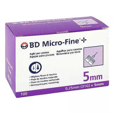 BD MICRO-FINE+ Igły do długopisów 0,25x5 mm, 100 szt