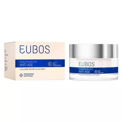 EUBOS ANTI-AGE Hyaluron Repair Filler Krem wypełniający na noc, 50 ml