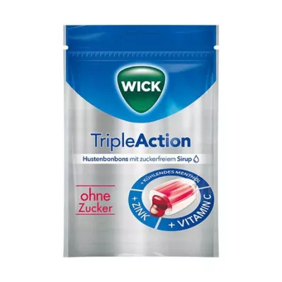WICK TripleAction Menthol & Cassis o.Zucker Bon., 72 g WICK TripleAction Menthol & Cassis o.Zucker Bon., 72 g