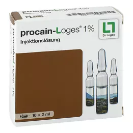 PROCAIN-Loges 1% roztwór do wstrzykiwań ampułki, 10 x 2 ml