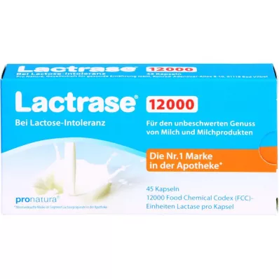 LACTRASE 12 000 FCC kapsułek, 45 szt