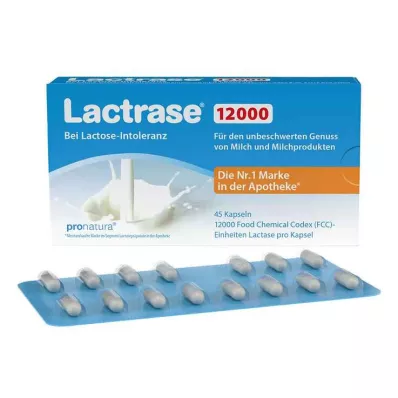 LACTRASE 12 000 FCC kapsułek, 45 szt LACTRASE 12 000 FCC kapsułek, 45 szt