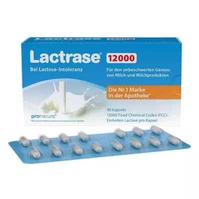 LACTRASE 12 000 FCC Kapsułki, 90 szt