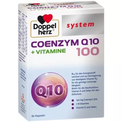 DOPPELHERZ Koenzym Q10 100+Witaminy w kapsułkach, 60 kapsułek