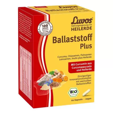 Luvos Healing Clay Kapsułki z organicznym włóknem Plus, 60 szt
