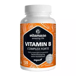 VITAMIN B COMPLEX extra high-dose vegan tbl, 120 szt