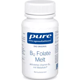 PURE ENCAPSULATIONS B12 Folate melt pastylki do ssania, 90 szt