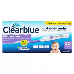 CLEARBLUE Zaawansowany test owulacyjny & cyfrowy, 20 szt
