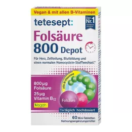 Tetesept kwas foliowy 800 tabletek depot, 60 szt