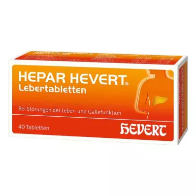 HEPAR HEVERT Tabletki na wątrobę, 40 szt