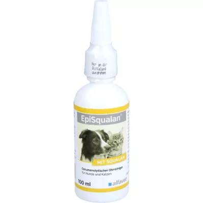 EPISQUALAN Środek do czyszczenia uszu dla psów/kotów, 1 x 100 ml