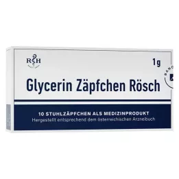 GLYCERIN ZÄPFCHEN Rösch 1 g przeciw zaparciom, 10 szt