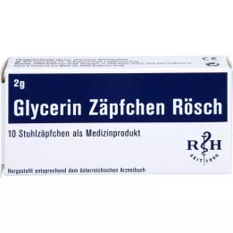 GLYCERIN ZÄPFCHEN Rösch 2 g przeciw zaparciom, 10 szt