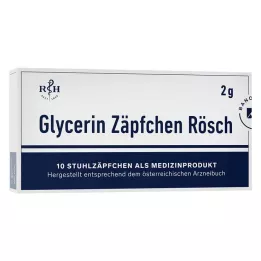 GLYCERIN ZÄPFCHEN Rösch 2 g przeciw zaparciom, 10 szt