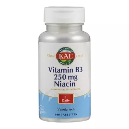 VITAMIN B3 NIACIN 250 mg tabletki, 100 szt