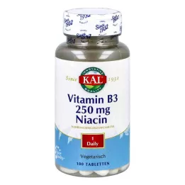 VITAMIN B3 NIACIN 250 mg tabletki, 100 szt