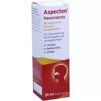 ASPECTON Aerozol do nosa odpowiada 1,5% roztworowi soli fizjologicznej, 20 ml