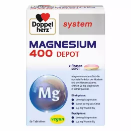 DOPPELHERZ Tabletki systemowe Magnesium 400 Depot, 60 szt