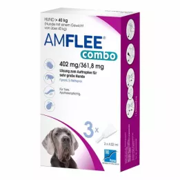 AMFLEE combo 402/361,8 mg roztwór doustny dla psów o masie ciała powyżej 40 kg, 3 szt