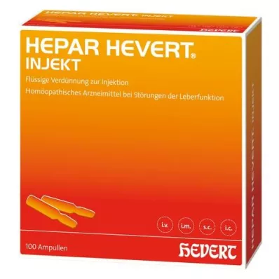 HEPAR HEVERT ampułki do wstrzykiwań, 100 x 2 ml