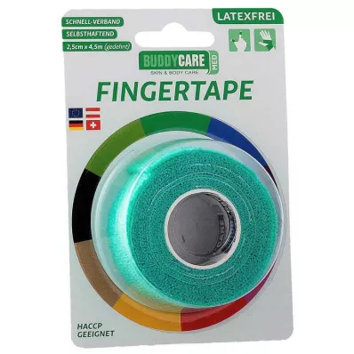 FINGERTAPE bezlateksowe BUDDYCARE MED zielone, 1 szt