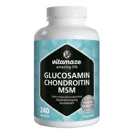 GLUCOSAMIN CHONDROITIN MSM Witamina C w kapsułkach, 240 kapsułek