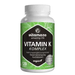 VITAMIN K1+K2 complex kapsułki wegańskie o wysokiej dawce, 120 szt