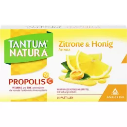 TANTUM NATURA Propolis z cytryną &amp; Aromat miodowy, 15 szt