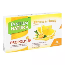 TANTUM NATURA Propolis z cytryną & Aromat miodowy, 15 szt