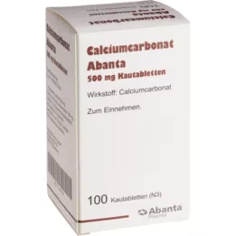 CALCIUMCARBONAT ABANTA 500 mg tabletki do żucia, 100 szt