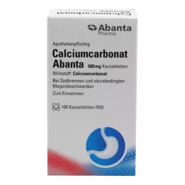 Węglan wapnia Abanta 500 mg tabletki do rozgryzania i żucia, 100 szt