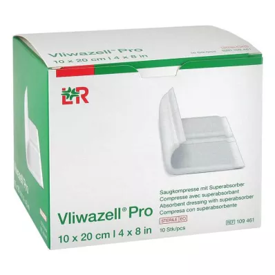 VLIWAZELL Pro superabsorb.compress.sterile 10x20 cm, 10 szt VLIWAZELL Pro superabsorb.compress.sterile 10x20 cm, 10 szt