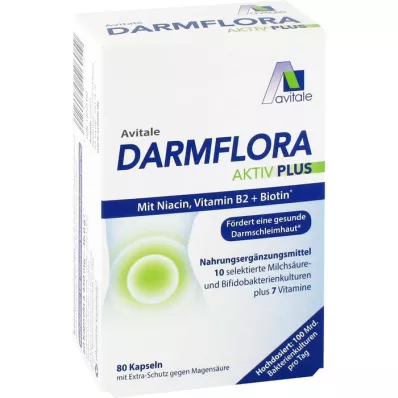 DARMFLORA Active Plus 100 miliardów bakterii + 7 witamin, 80 szt