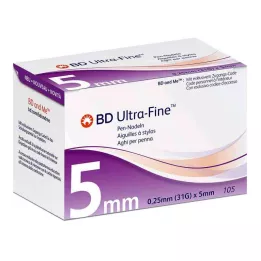 BD ULTRA-FINE Igły do długopisów 5 mm 31 G 0,25 mm, 105 szt