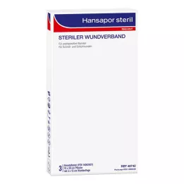 HANSAPOR sterylny opatrunek na ranę 10x20 cm, 3 szt