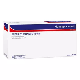 Sterylny opatrunek na rany Hansapor 10x20 cm (25 sztuk)