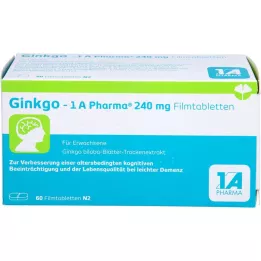 GINKGO-1A Pharma 240 mg tabletki powlekane, 60 kapsułek