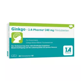 GINKGO-1A Pharma 240 mg tabletki powlekane, 60 kapsułek
