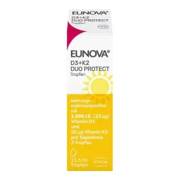 EUNOVA DuoProtect D3+K2 1000 j.m./50 μg krople, 11,5 ml