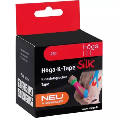 HÖGA-K-TAPE Silk 5 cmx5 m l.fr.red kinesiol.tape, 1 szt