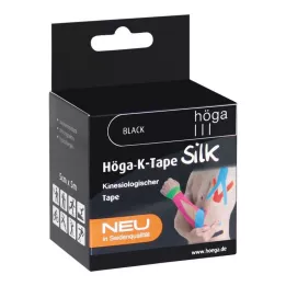 HÖGA-K-TAPE Silk 5 cmx5 m l.fr.black kinesiol.tape, 1 szt